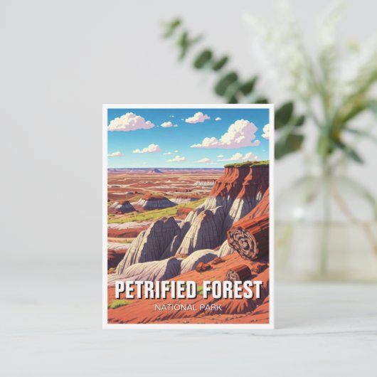 Nationaal park Versteend Woud Briefkaart (Staand voorkant)