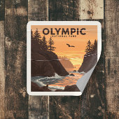  Nationaal Park Vierkante Sticker