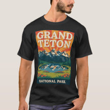 Nationaal Park Vintage Grand Teton 