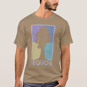 Nationaal Park Vintage Poster de Sequoia T-shirt