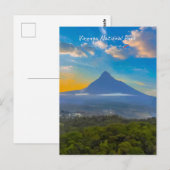 Nationaal park Virunga, DR Congo - Vulkaan Briefkaart (Voorkant / Achterkant)