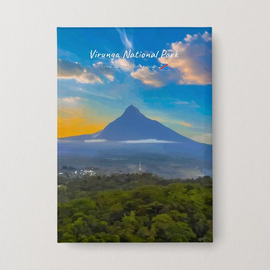 Nationaal park Virunga, DR Congo - Vulkaan Button (Voorkant)