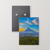 Nationaal park Virunga, DR Congo - Vulkaan Button (Voorkant / Achterkant)