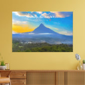 Nationaal park Virunga, DR Congo - Vulkaan Canvas Afdruk (Insitu (Woonkamer))