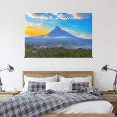 Nationaal park Virunga, DR Congo - Vulkaan Canvas Afdruk (Insitu (Slaapkamer))