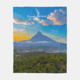 Nationaal park Virunga, DR Congo - Vulkaan Fleece Deken