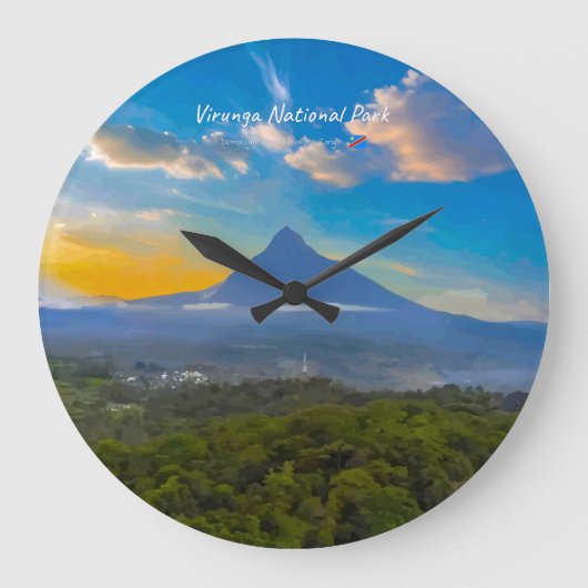 Nationaal park Virunga, DR Congo - Vulkaan Grote Klok (Voorkant)