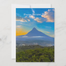 Nationaal park Virunga, DR Congo - Vulkaan Kaart