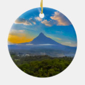 Nationaal park Virunga, DR Congo - Vulkaan Keramisch Ornament (Achterkant)