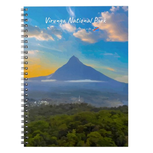 Nationaal park Virunga, DR Congo - Vulkaan Notitieboek (Voorkant)
