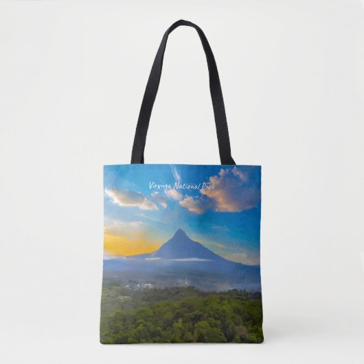 Nationaal park Virunga, DR Congo - Vulkaan Tote Bag (Voorkant)