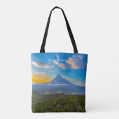 Nationaal park Virunga, DR Congo - Vulkaan Tote Bag (Achterkant)