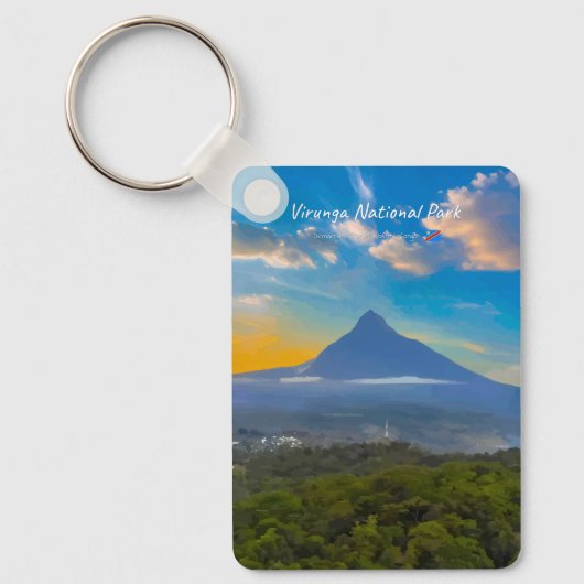 Nationaal park Virunga, DR Congo - Vulkanische kla Sleutelhanger (Voorkant)