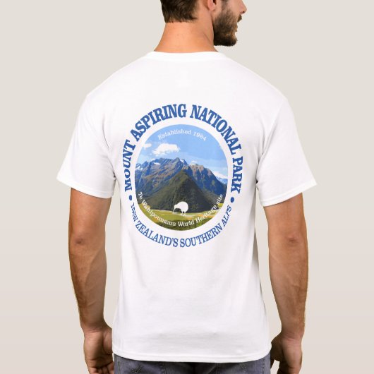 Nationaal park voor aspanning t-shirt (Achterkant)