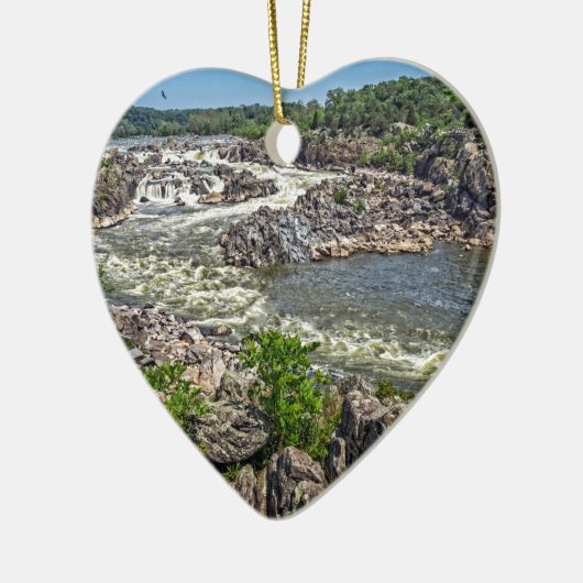 Nationaal park voor grote Herfsten Keramisch Ornament (Links)