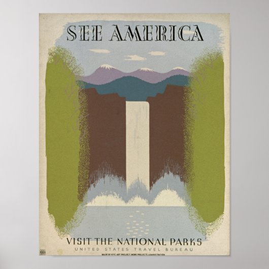 Nationaal park voor reizen poster (Voorkant)