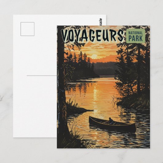 Nationaal park Voyageurs Briefkaart (Voorkant / Achterkant)