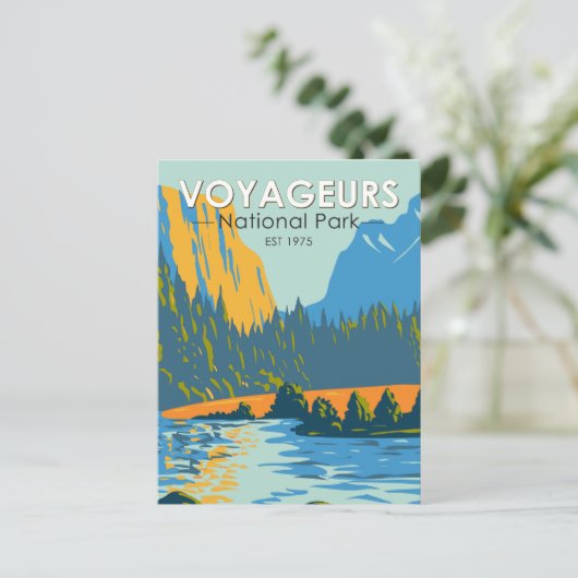 nationaal park Voyageurs Briefkaart (Staand voorkant)