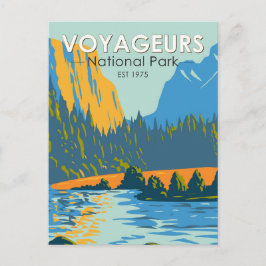  nationaal park Voyageurs Briefkaart