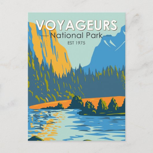  nationaal park Voyageurs Briefkaart (Voorkant)