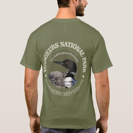 Nationaal park Voyageurs (Loon) T-shirt (Achterkant)