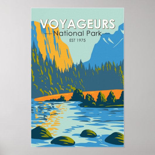  nationaal park Voyageurs Poster (Voorkant)