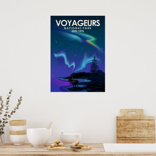  nationaal park Voyageurs Poster (Keuken)
