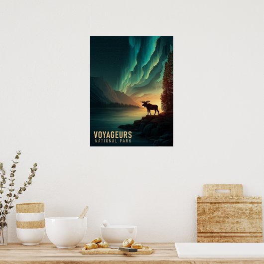  nationaal park Voyageurs Poster (Keuken)