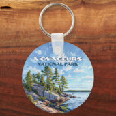 Nationaal park Voyageurs Rainy Lake Minnesota Sleutelhanger (Voorkant)