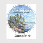 Nationaal park Voyageurs Rainy Lake Minnesota Sticker (Vel)