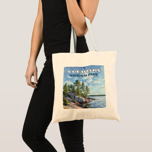 Nationaal park Voyageurs Rainy Lake Minnesota Tote Bag (Voorkant (product))