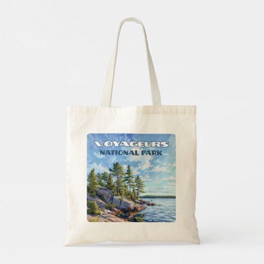 Nationaal park Voyageurs Rainy Lake Minnesota Tote Bag (Achterkant)