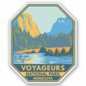  nationaal park Voyageurs Sticker (Voorkant)