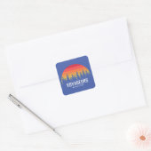 Nationaal park Voyageurs Vierkante Sticker (Envelop)