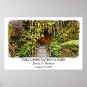 Nationaal Park Vulkanen Hawaï Poster, Aquarel, Poster (Voorkant)