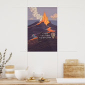 Nationaal Park Vulkanen Hawaï Reisposter Poster (Keuken)