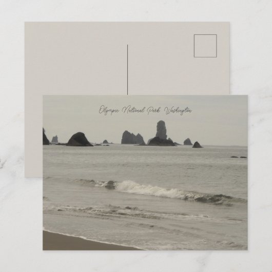 Nationaal Park Washington Beach Briefkaart (Voorkant / Achterkant)