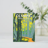 Nationaal park Washington Hoh Rainforest Briefkaart (Staand voorkant)