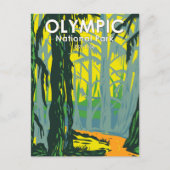 Nationaal park Washington Hoh Rainforest Briefkaart (Voorkant)