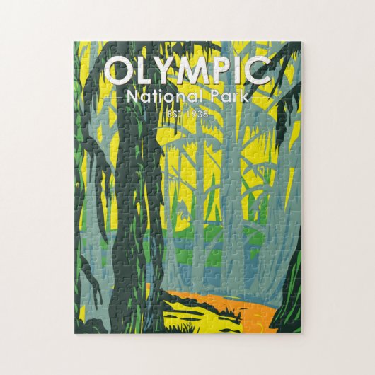 Nationaal park Washington Hoh Rainforest Legpuzzel (Verticaal)