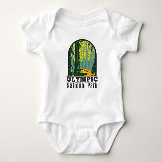 Nationaal park Washington Hoh Rainforest Romper (Voorkant)