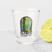 Nationaal park Washington Hoh Rainforest Shot Glas (Voorkant)