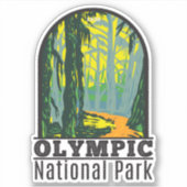 Nationaal park Washington Hoh Rainforest Sticker (Voorkant)