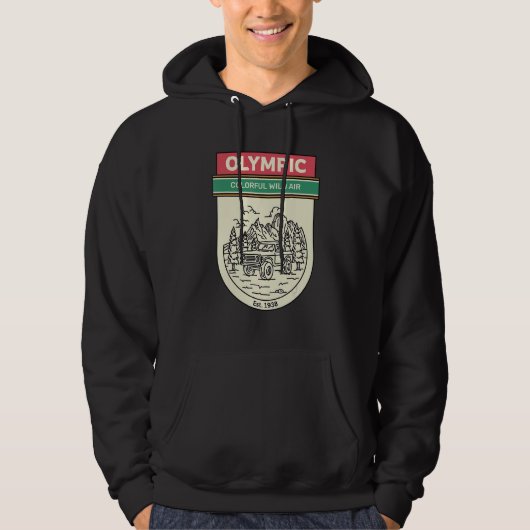 Nationaal Park Washington Hoodie (Voorkant)