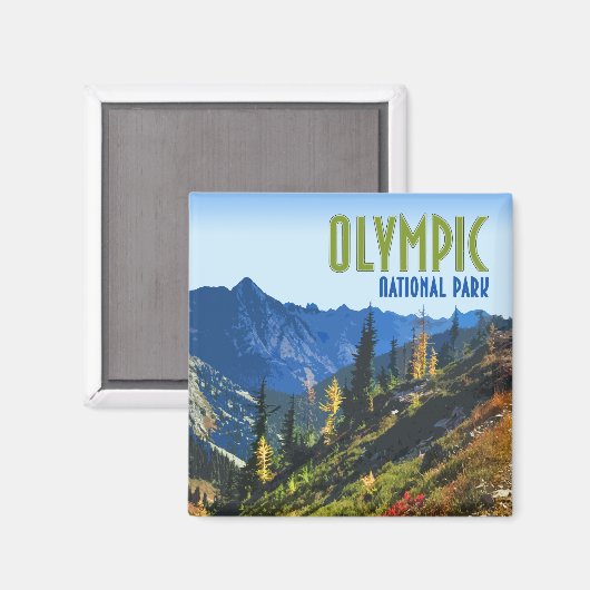 Nationaal Park Washington Magneet (Voorkant / Achterkant)