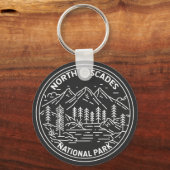 Nationaal park Washington Monoline Sleutelhanger (Voorkant)