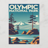 Nationaal Park Washington Rocky Beach Briefkaart (Voorkant)