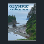 Nationaal Park Washington Rocky Beach Briefkaart<br><div class="desc">Hoi daar! Ik hoop dat je deze foto leuk vindt die ik op mijn reizen heb gemaakt. Voel je vrij om je eigen tekst toe te voegen! Bekijk mijn winkel voor meer informatie.</div>