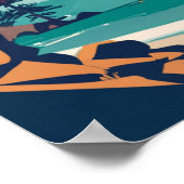 Nationaal Park Washington Rocky Beach Poster (Hoek)