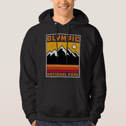 Nationaal Park Washington Souvenir Hoodie (Voorkant)